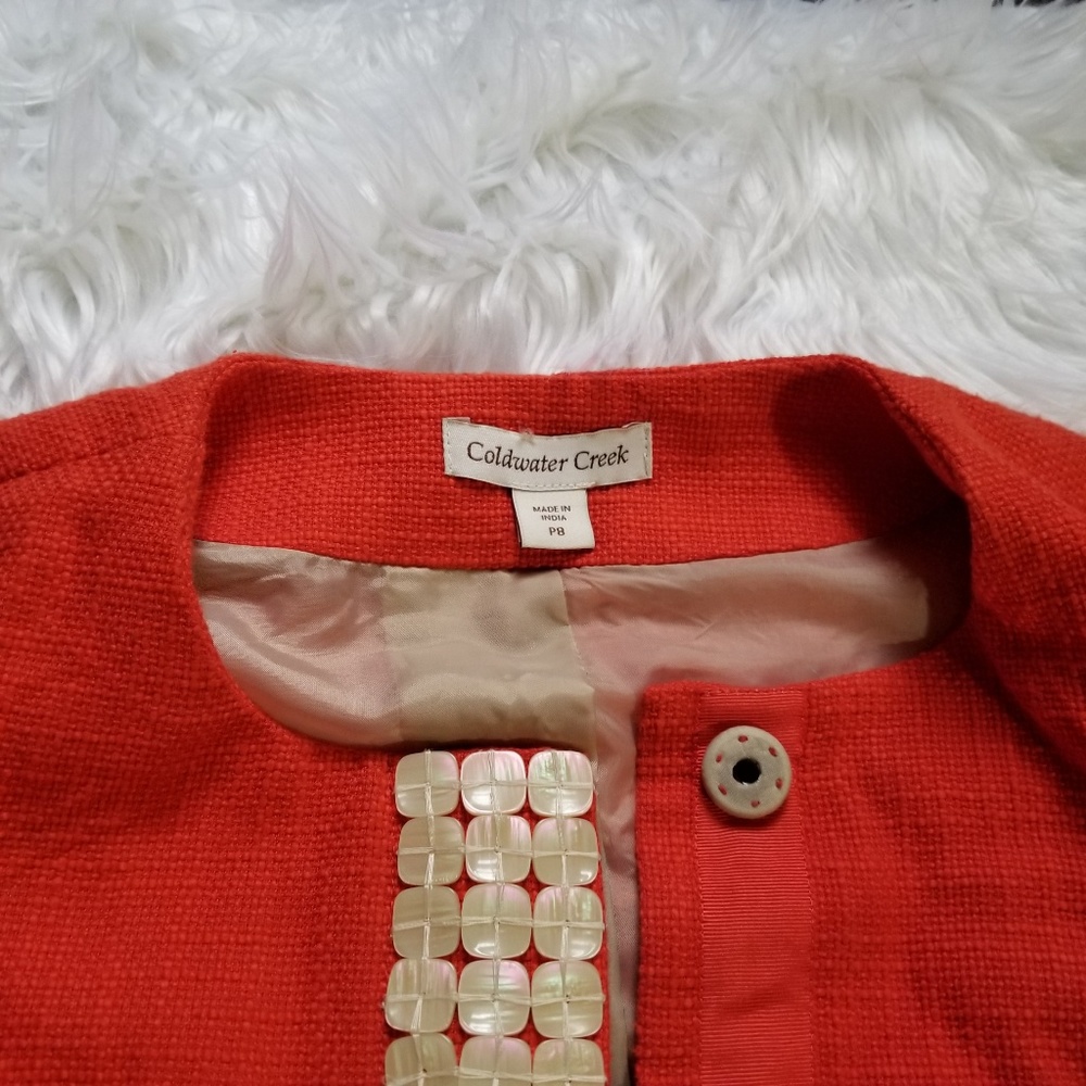 Coldwater creek 8p shell embellished jacket - Picture 4 of 7